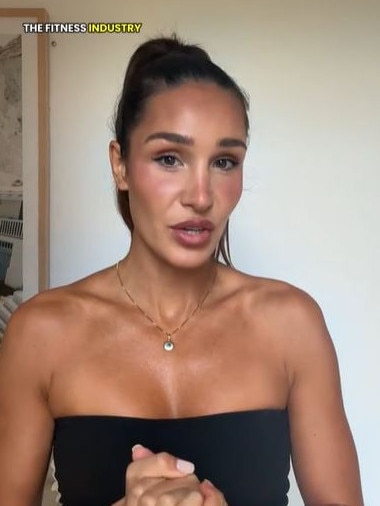 Female gymgoers are clapping back after Kayla Itsines said: ‘I don’t wanna see your ass.’ Picture: