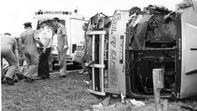 The scene that many from the Clarence Valley will never forget. The Cowper Bus crash which occurred in the early hours of October 20, 1989.