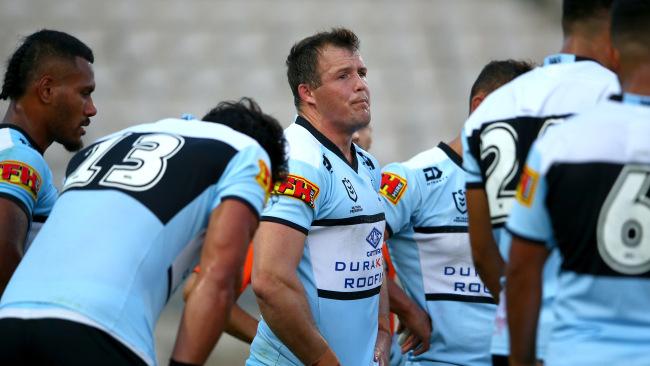 Josh Morris scored a crucial try for the Sharks. 