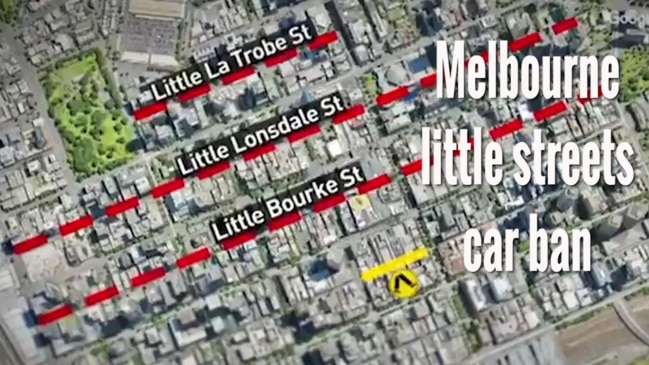 Melbourne little streets car ban