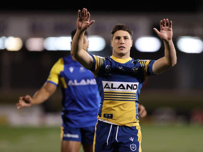 Mitchell Moses is out for the Eels. Picture: Mark Kolbe/Getty Images