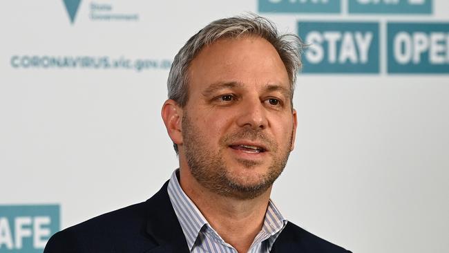 Chief Health Officer Professor Brett Sutton speaks to media on May 11, 2021 Picture: Quinn Rooney/Getty Images