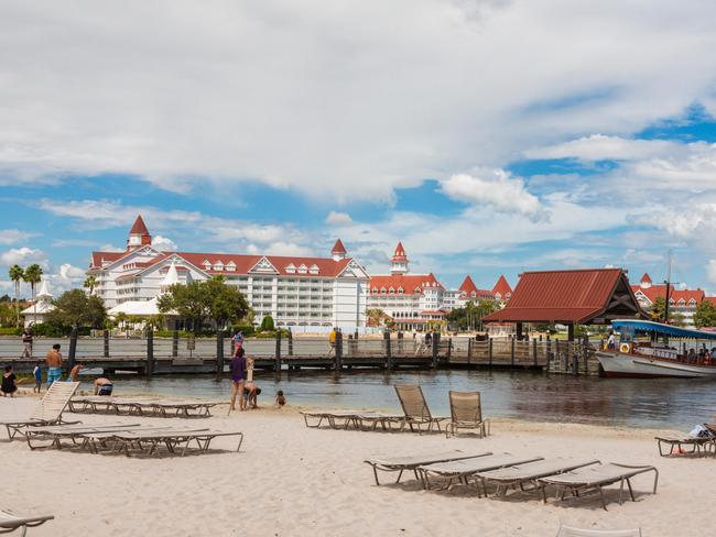 The beach at Disney’s Grand Floridian Resort &amp; Spa in Walt Disney World, Florida.