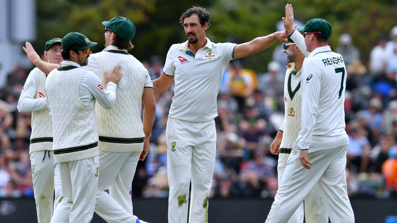 Australia's Mitchell Starc. Photo by Sanka Vidanagama / AFP