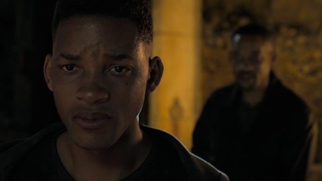 Will Smith battles a version of himself who is half his age.