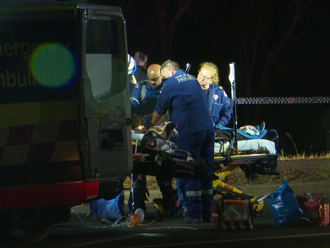 Ambos work to try to save Mr Ioane. Picture: TNV