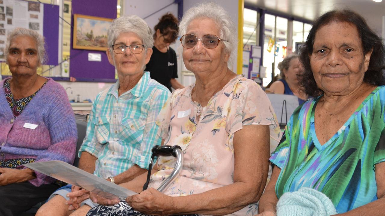 Daintree State School 2024 Centenary Celebration:Phillis Cobb, Carole McDonald, Sissie Ross-Kelly and Emma Burchill. Picture: Bronwyn Farr