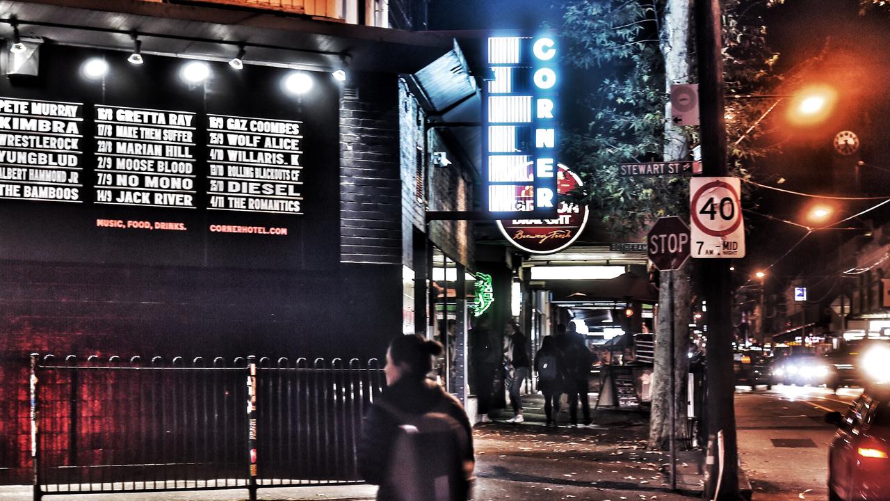 The Corner Hotel, on Swan St in Richmond. Picture: Tony Gough.