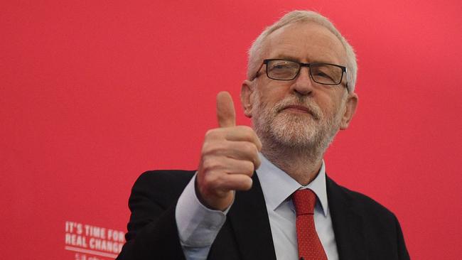 Former Labour party leader Jeremy Corbyn in Lancaster, northwest England last year. Picture: AFP