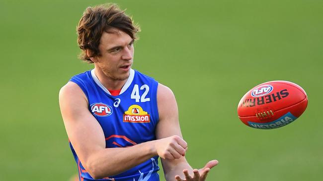 Picken has been back on the training track this season, but the Dogs have been cautious with his recovery. Picture: Getty Images