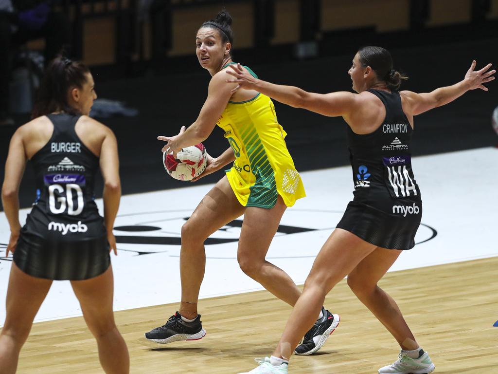 Brazill was a key player in the Diamonds team throughout the 2022 Quad Series. Picture: Kieran Cleeves/PA Images via Getty Images