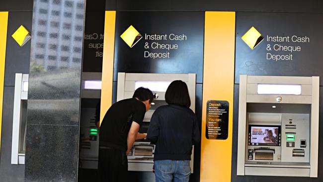 Commonwealth Bank ATM in downtown Brisbane. (Picture: Annette Dew)