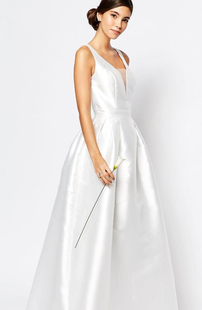 An ASOS wedding dress