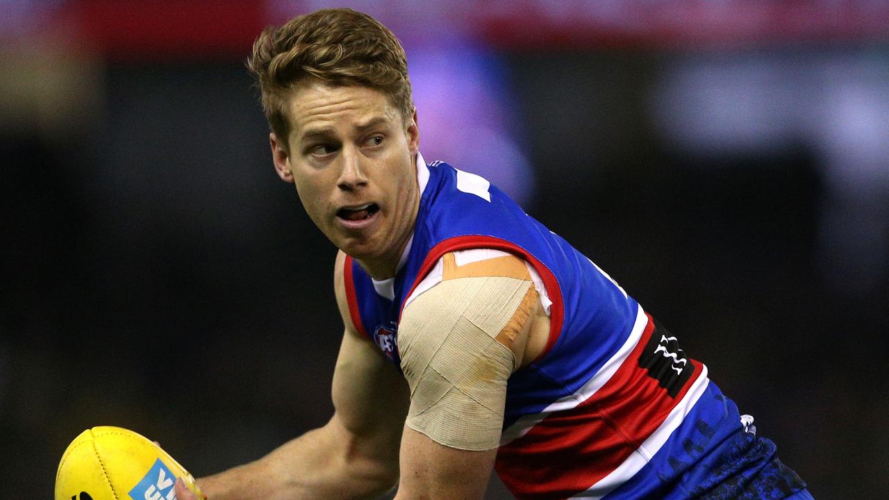Lachie Hunter of the Bulldogs has been caught up in an alleged drink-driving incident. Picture: Hamish Blair
