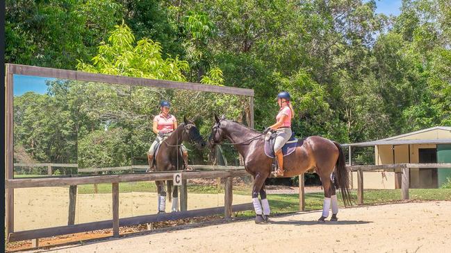 The 10ha ‘blue chip’ property that is on the for market for $1.25 million boasts an Olympic-sized dressage arena: Picture: Hinternoosa Real Estate