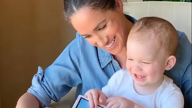 Meghan and Archie celebrate his first birthday. Picture: Instagram