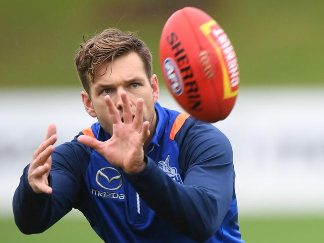 Shaun Higgins had a massive second half against the Roos. Picture: AAP