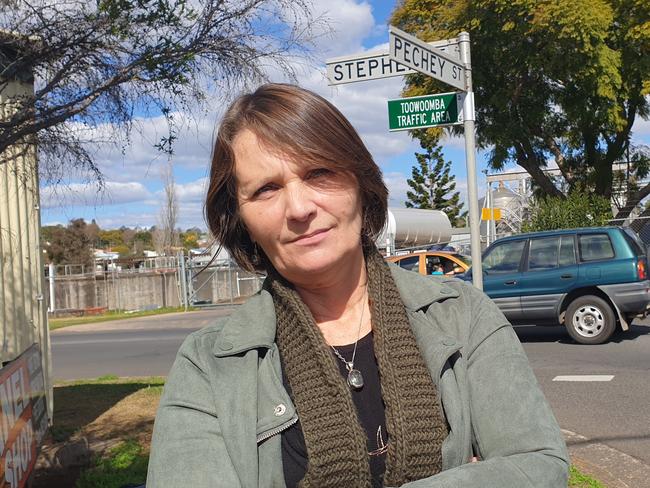 DANGEROUS: Business owner Brony Lund said she wanted action to make a risky intersection in Toowoomba safer, fearing a crash was likely soon.