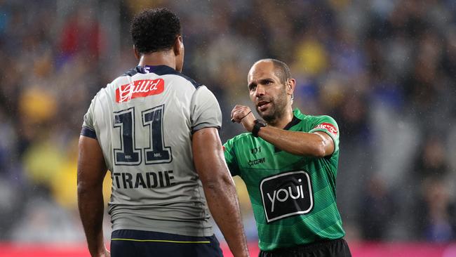 Felise Kaufusi goes on report.