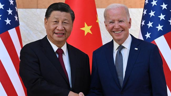 US President Joe Biden and Chinese President Xi Jinping last met during the Group of 20 summit meeting last year in Indonesia. Picture: AFP