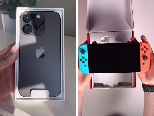 Apple iPhone and Nintendo Switch. TikTok @videogamer