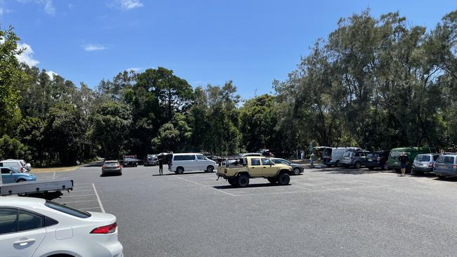 Diggers Beach car park, Coffs Harbour, was set up as an alternative meeting place.