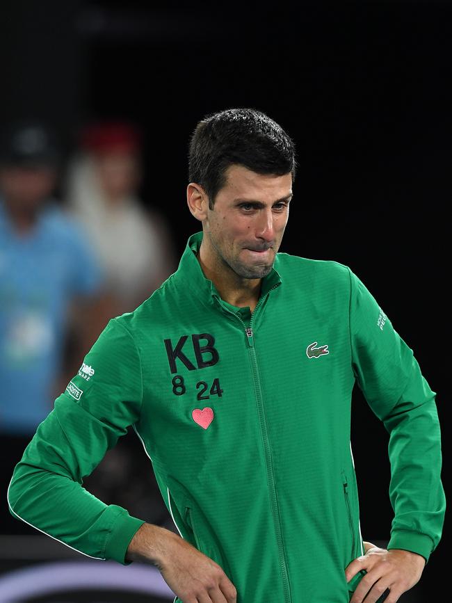 Djokovic called Kobe a friend. Picture: AFP