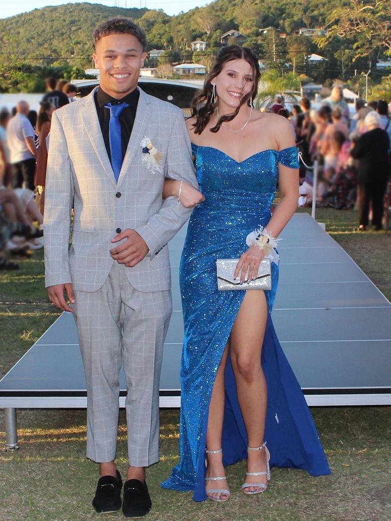 Brianna and Kya at the St Ursula's College Formal. Photo: Contributed