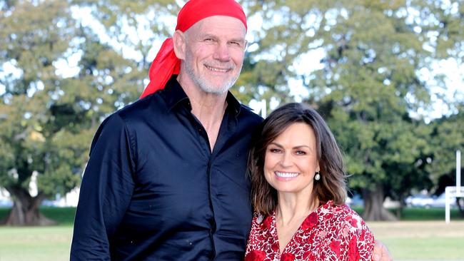 Peter Fitzsimons and Lisa Wilkinson. Picture: Stephen Cooper