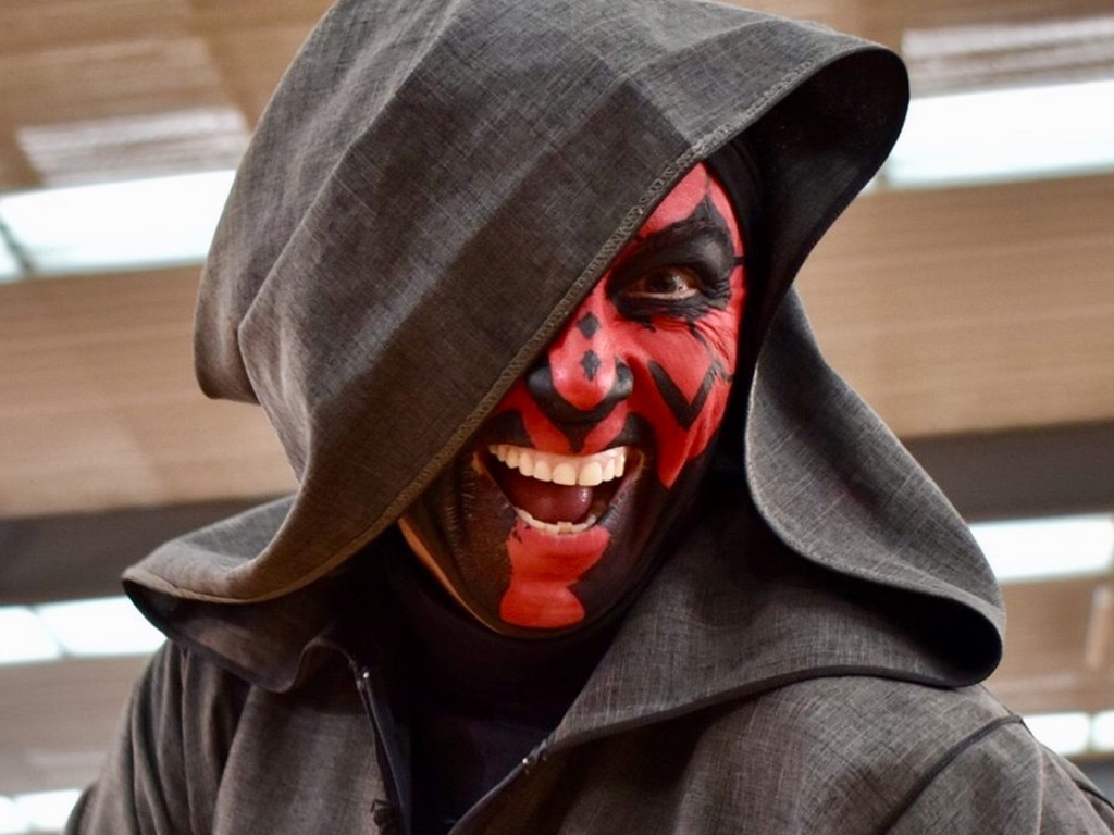 Darth Maul, aka Mrs Wickham, made an impressive entrance at Cranbourne West Primary School’s Book Week Parade.