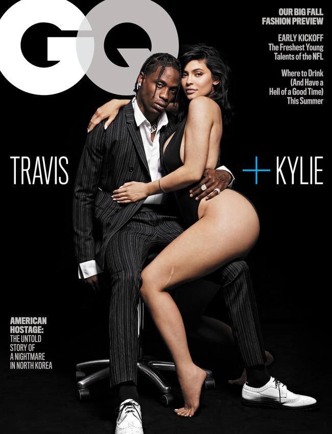 Kylie Jenner and Travis Scott shoot for August 2018 GQ US. Picture: Paola Kudacki exclusively for GQ