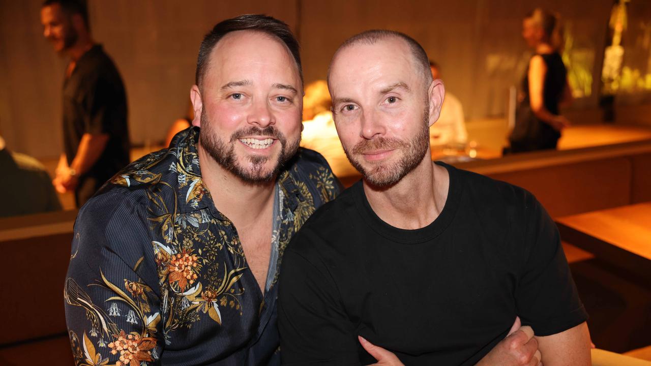 Mathew Sinclair and Matthew Ward at the Norte Restaurant launch at Mermaid Beach. Picture, Portia Large.