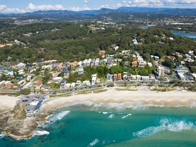 Aerial view of Currumbin