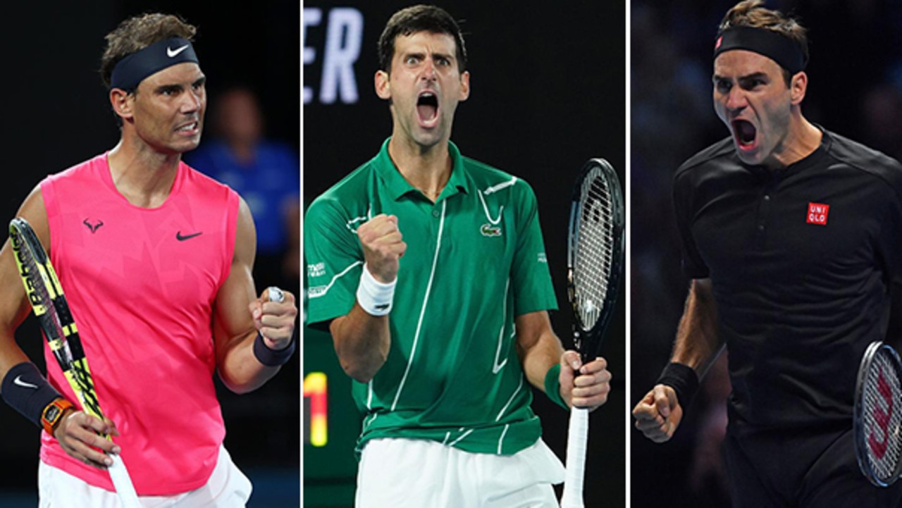 Rafal Nadal, Novak Djokovic and Roger Federer. Who ya got?