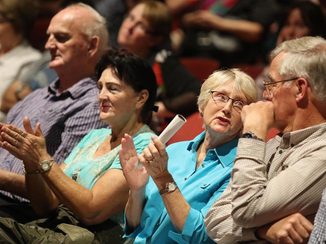 People at the Camden Civic Centre forum complained about the lack of consultation. Picture: AAP/Carmela Roche