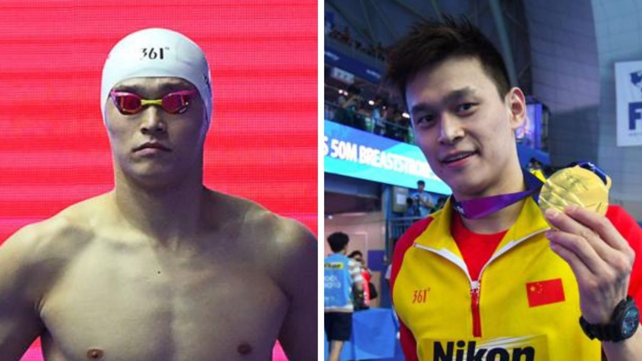 Disgraced Chinese swimmer Sun Yang. Photos: AFP