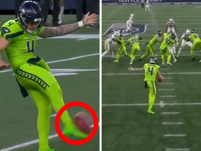 Michael Dickson launched a bomb for the Seattle Seahawks.