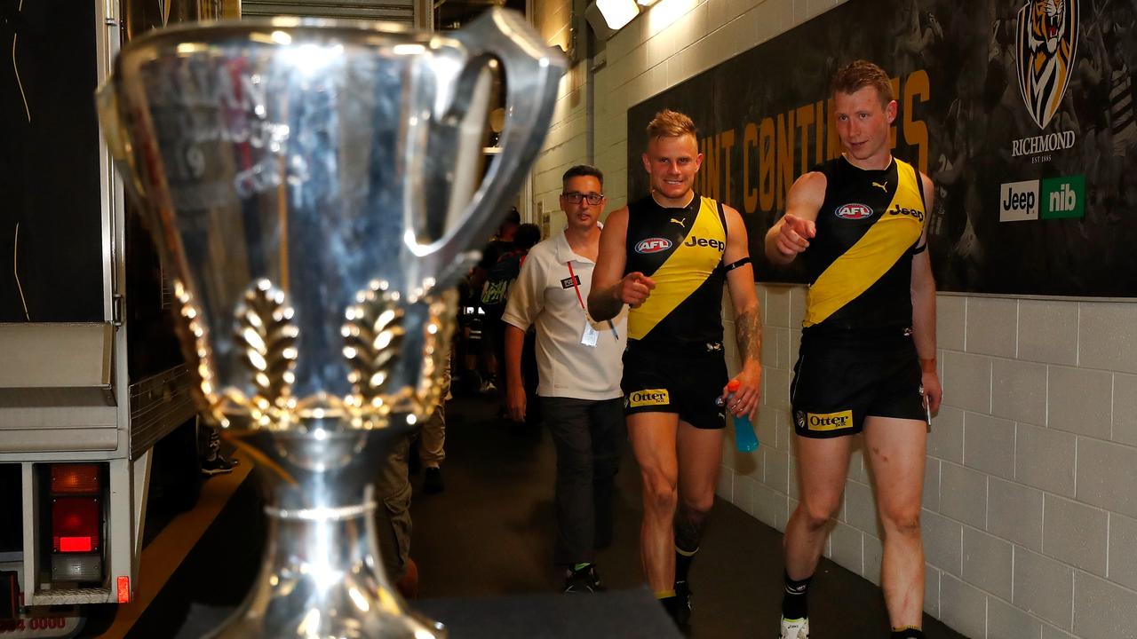 Richmond and the GWS Giants will clash in the 2019 AFL Grand Final. (Photo by Michael Willson/AFL Photos via Getty Images)