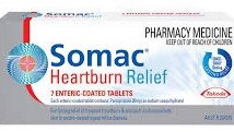 Common antacids like Somac are mentioned.