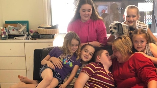 Melinda Carmody and her six loving children.