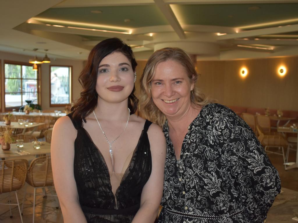 Ryleigh Uden and Angela Uden at Mirani State High School formal at Ocean International on September 8, 2023. Photo: Zoe Devenport