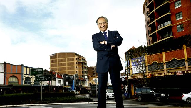 Former Randwick Mayor Noel De Souza at Kingsford during the early stages of the planning proposal being drafted.