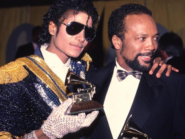 Michael Jackson 1994 Grammy awards with Quincy Jones (Photo by Chris Walter/WireImage)Scene from the Netflix documentary Quincy for Hit.TV Upstream page.