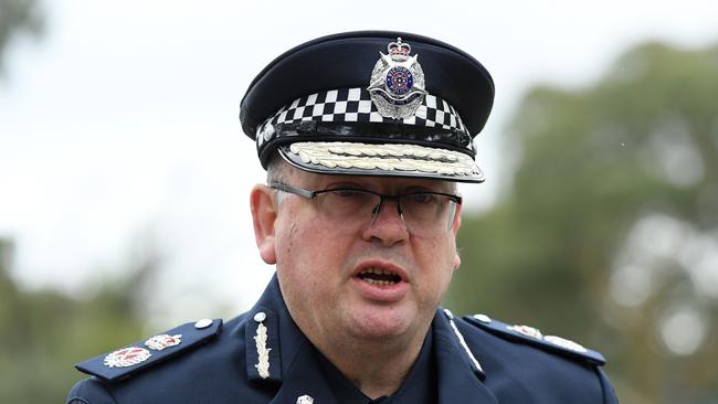 Victoria Police Chief Commissioner Graham Ashton will stand down next month.