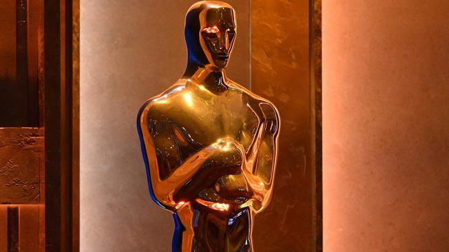 An Oscar statue at the Ray Dolby Ballroom in Los Angeles. Picture: Robyn Beck / AFP.