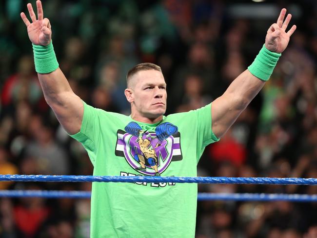 WWE wrestler John Cena is a crowd favourite. Picture: WWE