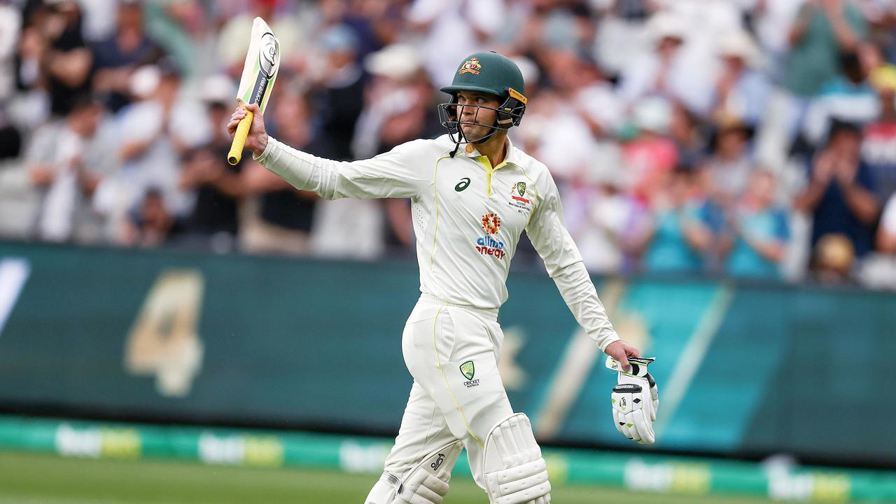 Carey scored his maiden Test century at the MCG against South Africa and his form with the bat may see him moved up the order in Sydney. Picture by Michael Klein