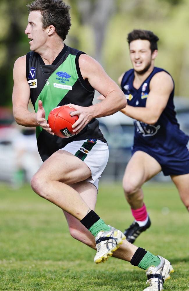 Nathan Wilson figured in Doveton’s 2005 premiership.