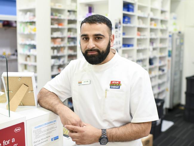 West Ryde Star Discount Chemist owner Azzam Elasmar is sick of reporting crime and “nothing happens”. Picture: Darren Leigh Roberts