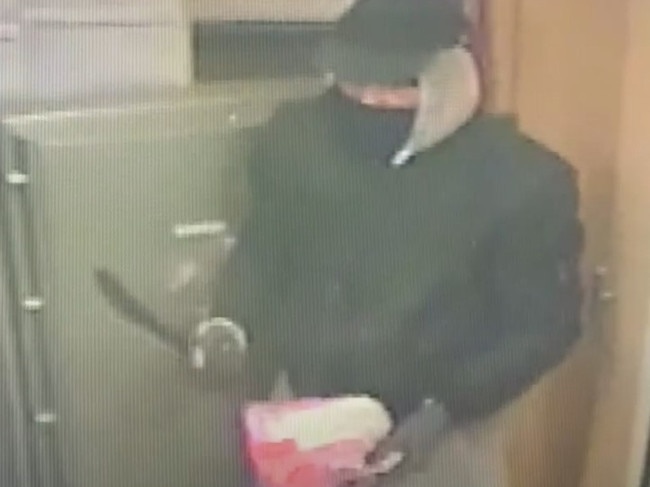 Video: Police on the hunt for machete-wielding bandit